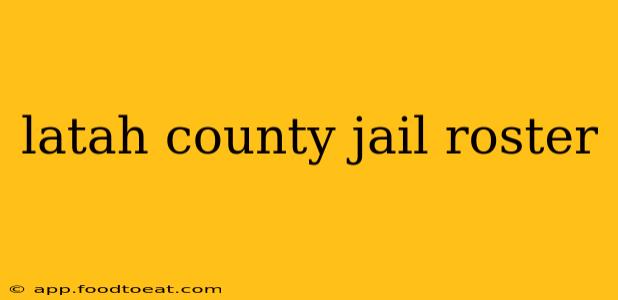 latah county jail roster