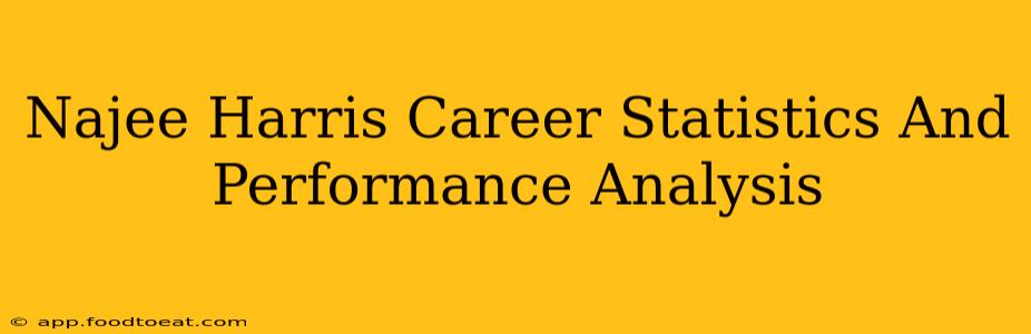 Najee Harris Career Statistics And Performance Analysis